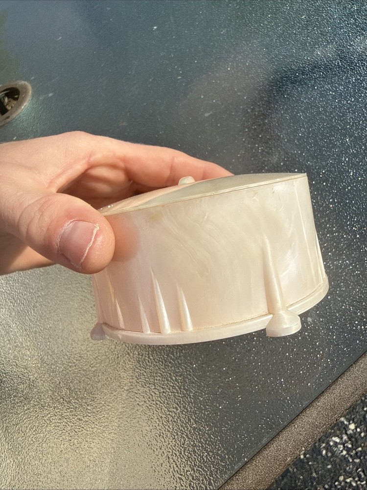 Vintage Pink Dusting Powder Container 5 Oz Plastic
