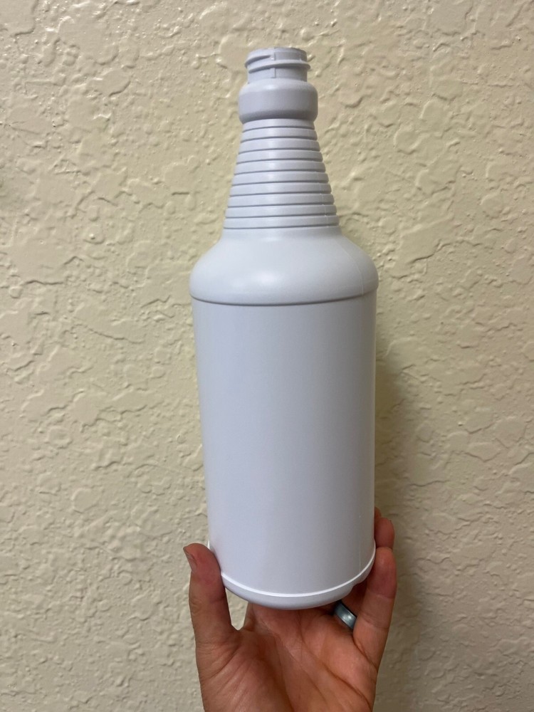 32 oz HDPE 28-400 White Quart Bottles (100 count)