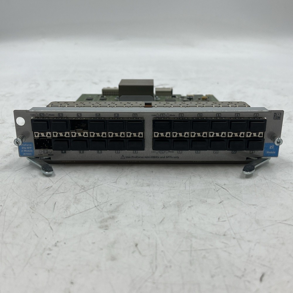 HP PROCURVE J8706A SWITCH MODULE 24 SFP zl Module.