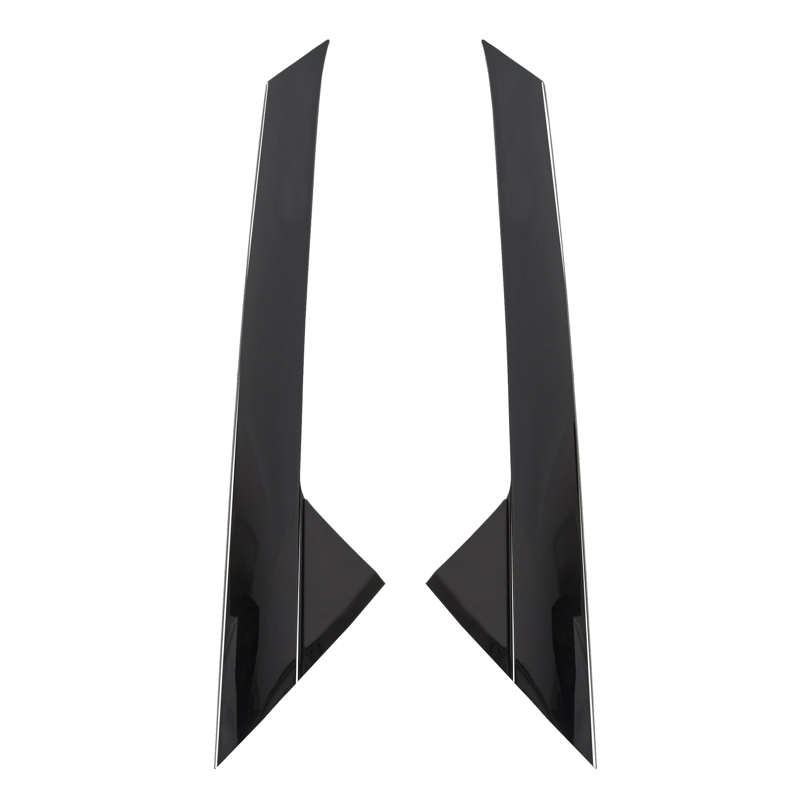 Pair Inner & Outer Windshield A Pillar Molding Trim For Ford Explorer 2011-2019