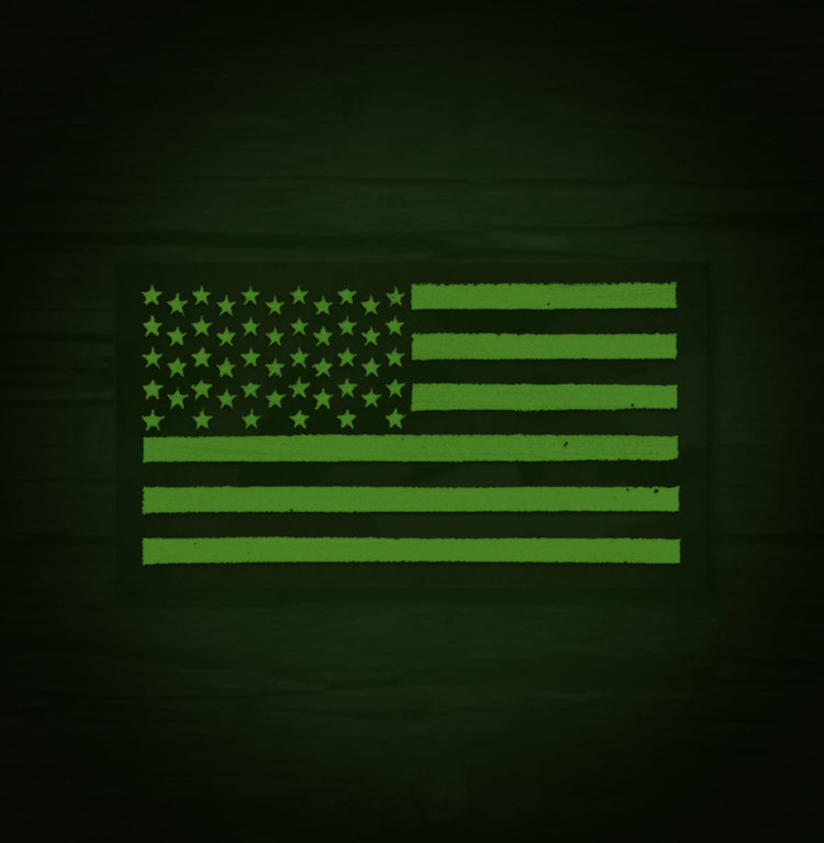 LARGE 5x3" Infrared reflective Multicam IR US Flag Patch Special Forces SF patch