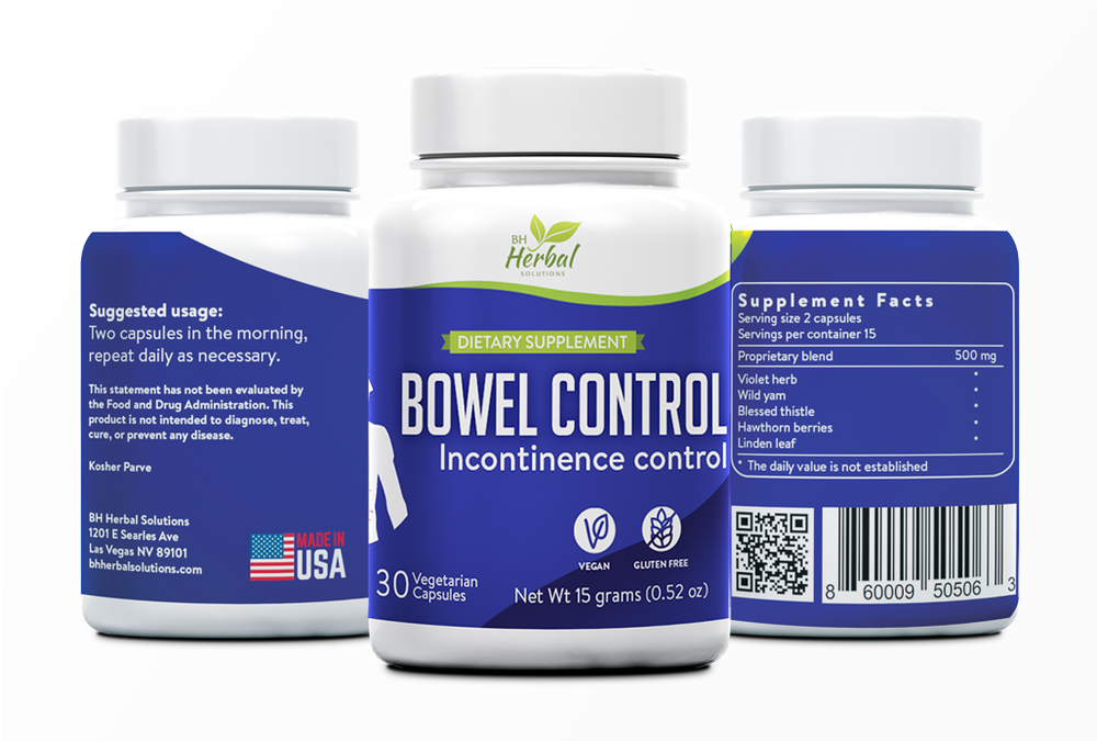 Bowel Incontinence Control - Control Leaky Gut - Reduces frequency and rush