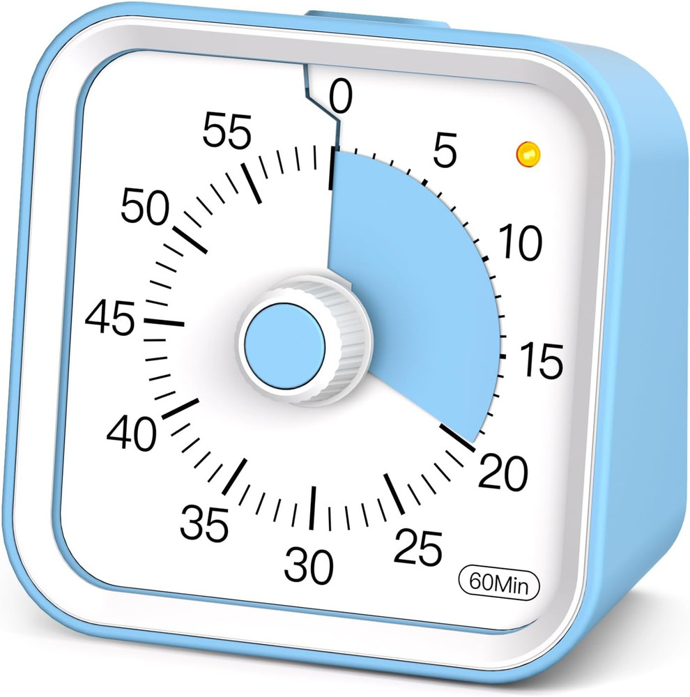 Visual Timer for Kids with Pause Function, 60 Minute Countdown Timer for Kids De