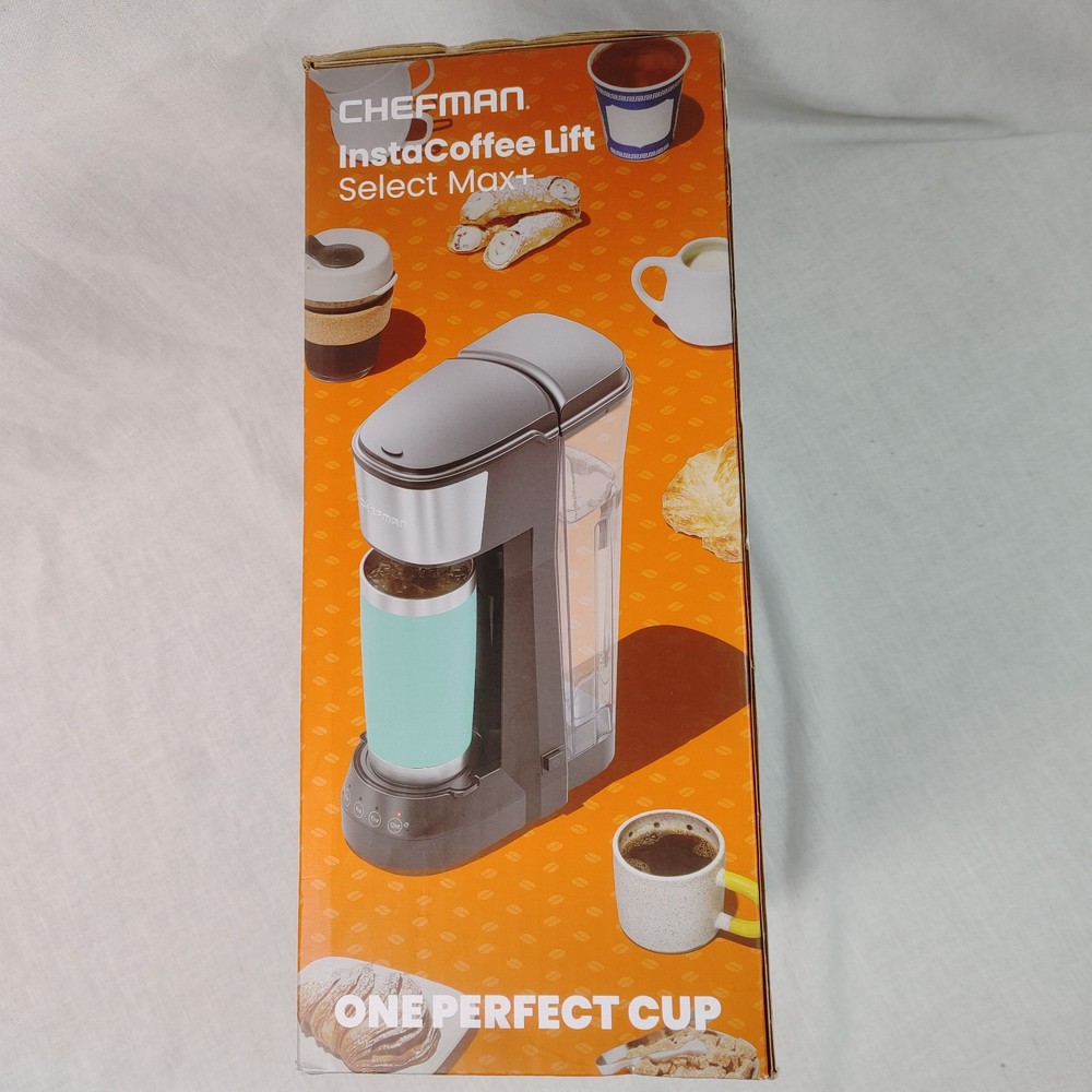 Chefman InstaCoffee Lift Select Max+ Single Serve Pod & Ground Coffee Maker