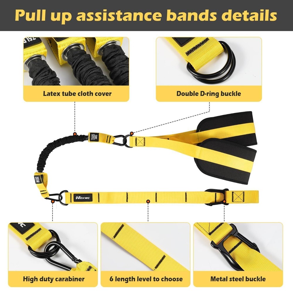 Pull Up Assistance Bands, Adjustable Heavy Duty Resistance Band for Pull Up, ...