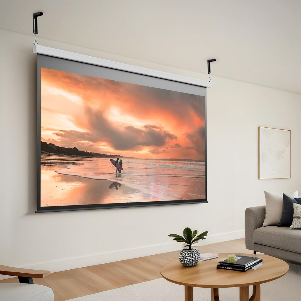 Universal Projector Screen Ceiling Mount L-Brackets, Wall Hanging Mount 6 inc...