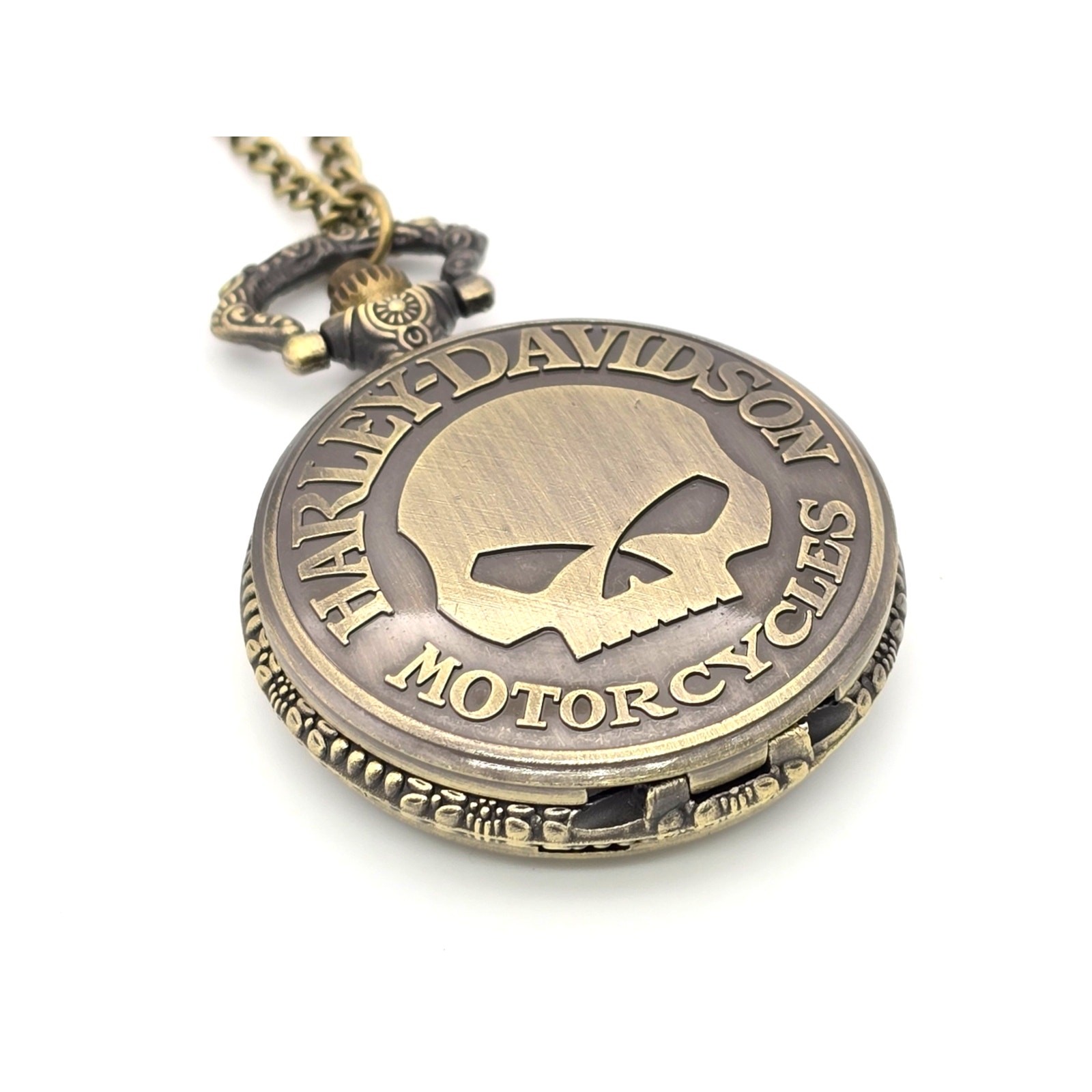 Harley Davidson Pocket Watch - Motorcycle Rider Gift for Bikers Vintage Look