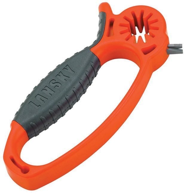 Lansky Broadhead w / Wrench Sharpener Orange Composition / Rubber - LS09460