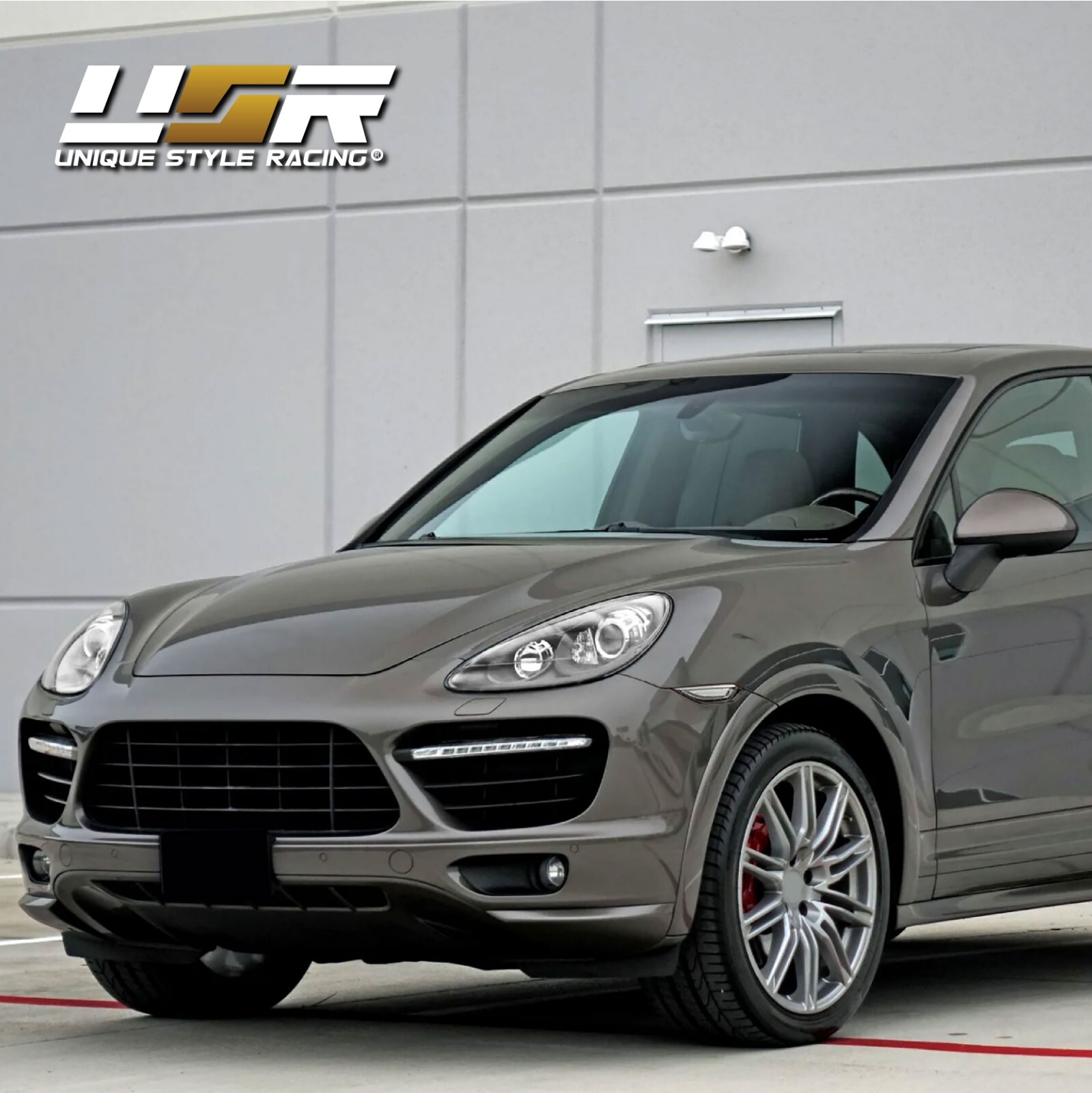 Euro CLEAR White-Out Bumper Side Marker Light Pair For 11-14 Porsche Cayenne 958