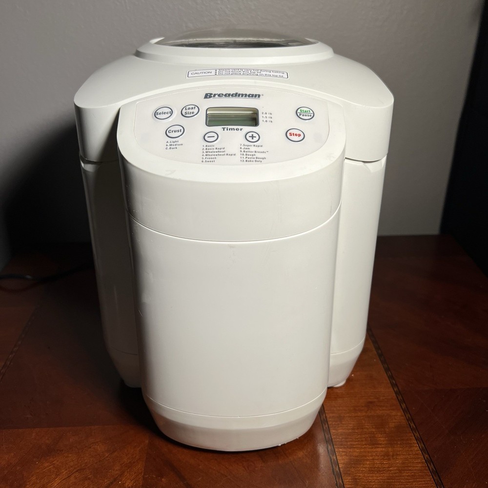Breadman TR555LC Rapid Bread Machine Electric Breadmaker Tested Working