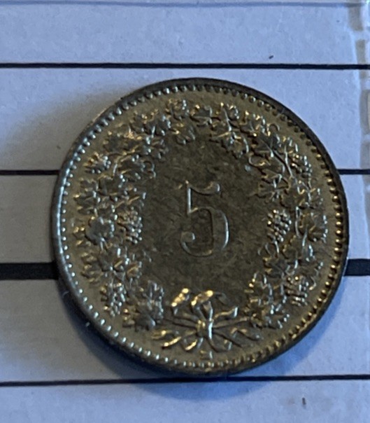 1998 Swiss 5 Rappen