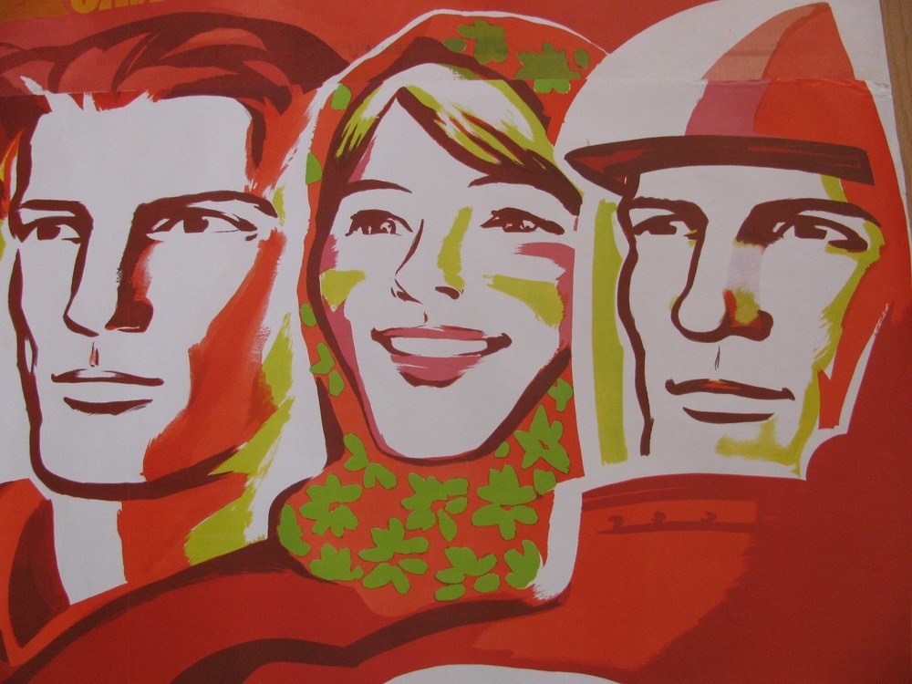 TRIPTYCH 2 POSTERS - Soviet Russian - 1977. VERY RARE 100% ORIGINAL