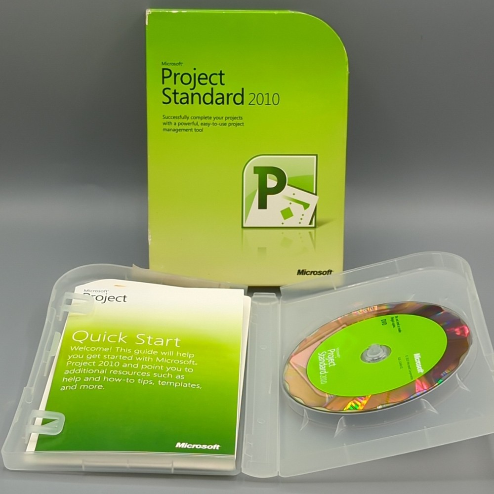 Microsoft Project Standard 2010 Full Version w/ Key in Original Retail Box