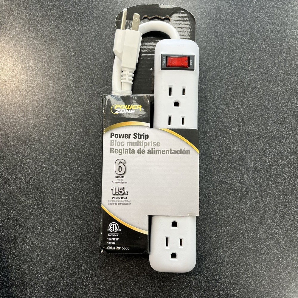 POWER ZONE: 6 OUTLET POWER STRIP (CC2003859)