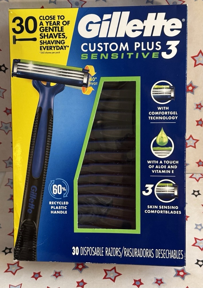 Gillette 30 Count Custom Plus Send