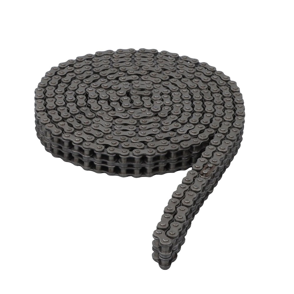 #35-2 Duplex Roller Chain 10 Ft Heavy Duty Double Strand with 2 Master Links