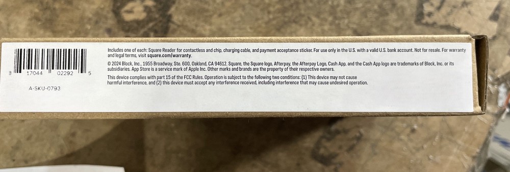 Square Reader for contactless and chip, A-SKU-0793