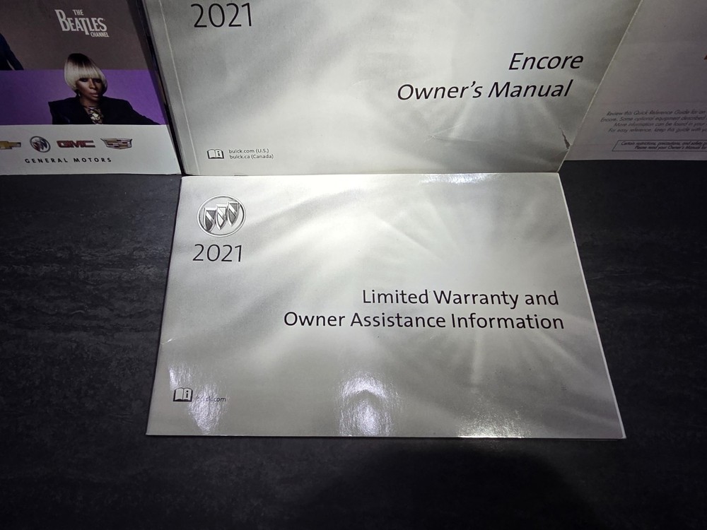2021 Buick Encore Owner's Manual, OEM Reference Guide Set