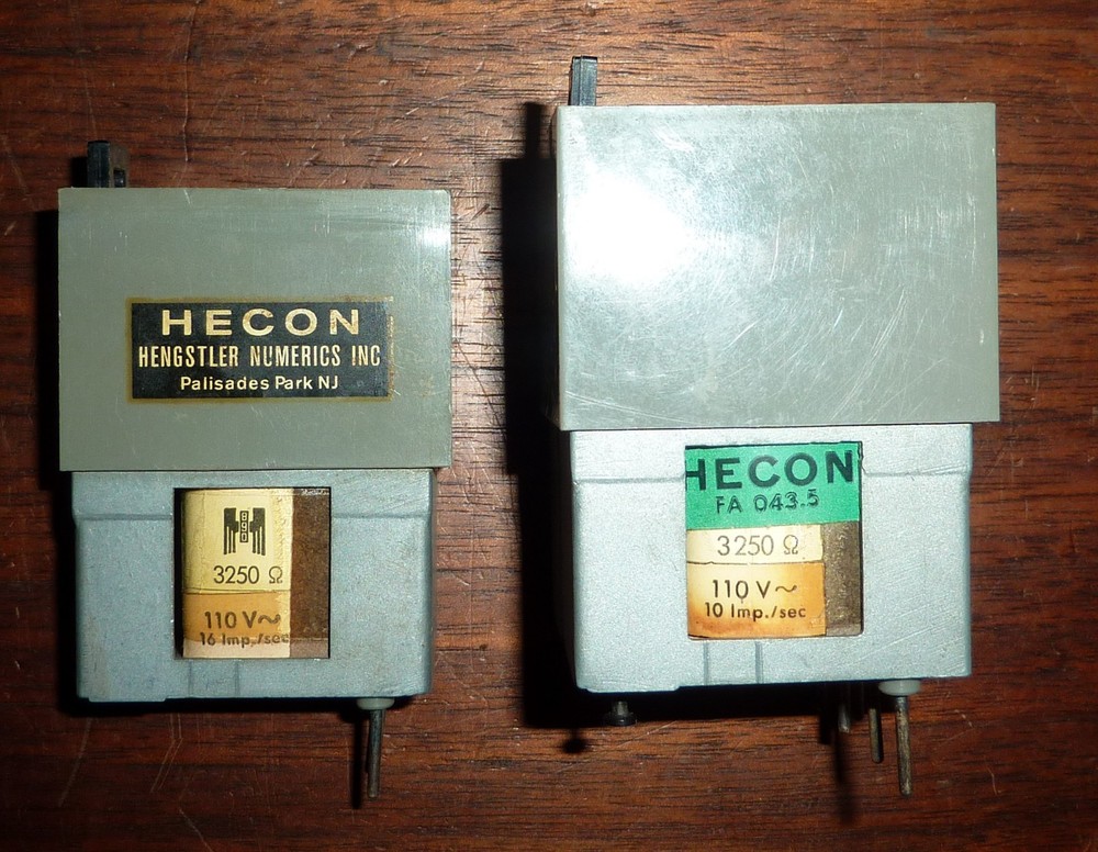3 Hecon Hengstler 6 Digit Pre-Determining Counters 110V w/ Mounting Hardware