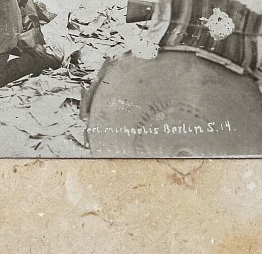 POST-WWI GERMAN FREIKORPS BERLIN BARRICADES NOV. 11, 1919 PHOTO POSTCARD RPPC
