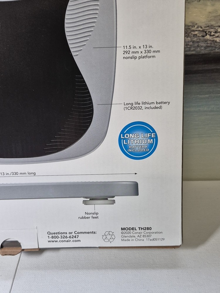 Conair TH280 “Thinner” Digital Scale – Sleek, Precise & Ready to Use