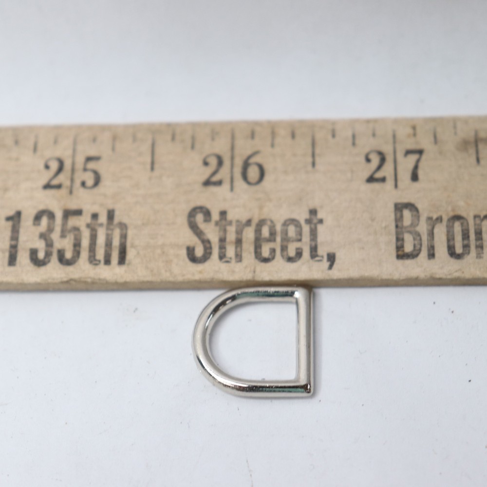 Bag Hardware Ring Horseshoe Polished Silver 3/4"