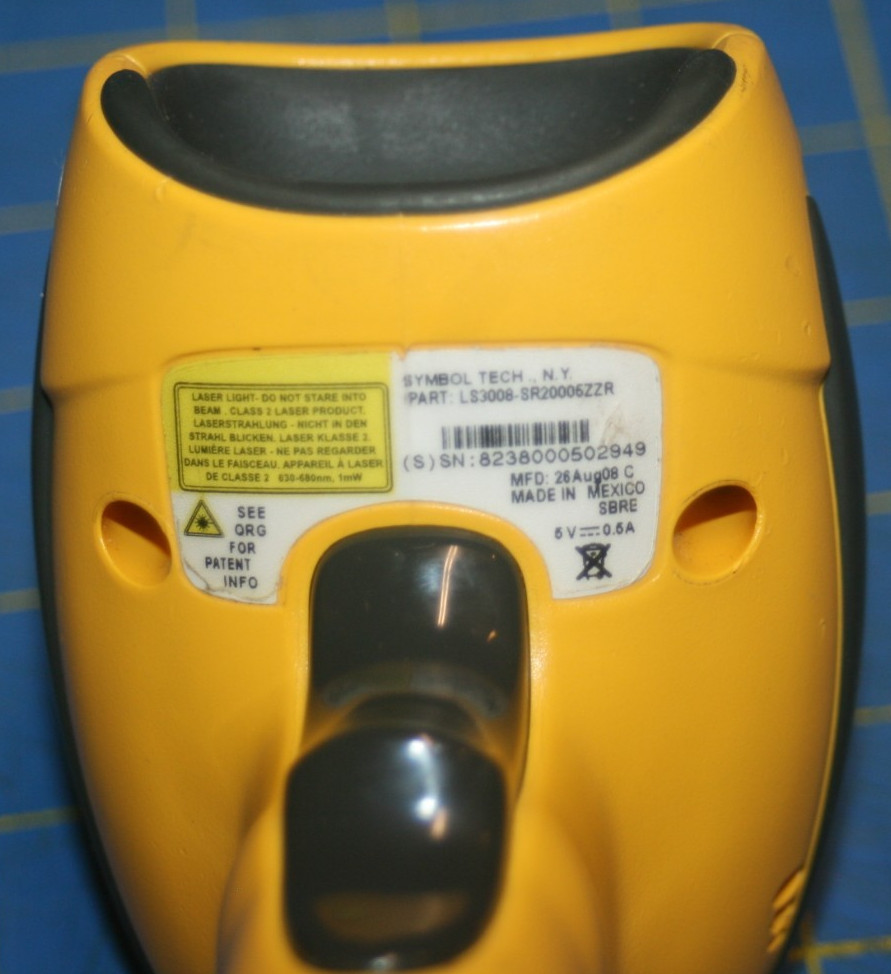SYMBOL LS3008-SR20005ZZR USB HANDHELD BARCODE SCANNER