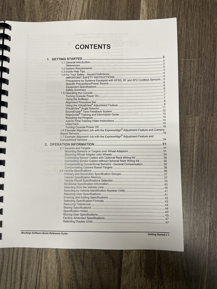 Hunter Engineering WinAlign Alignment Software Version 10 Manual