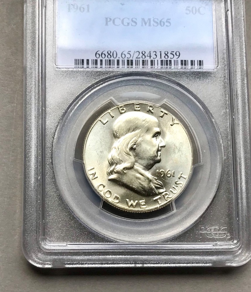 1961 Franklin Half Dollar NPCGS MS65