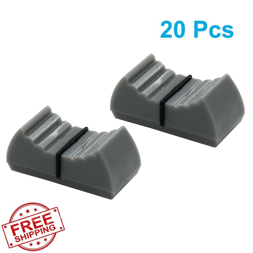 PHITUODA 20pcs Universal Fader Knobs Replacement Gray