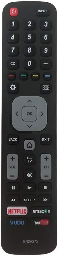 New Replacement Sharp TV Remote Control EN2A27S Compatible with Black, Grey