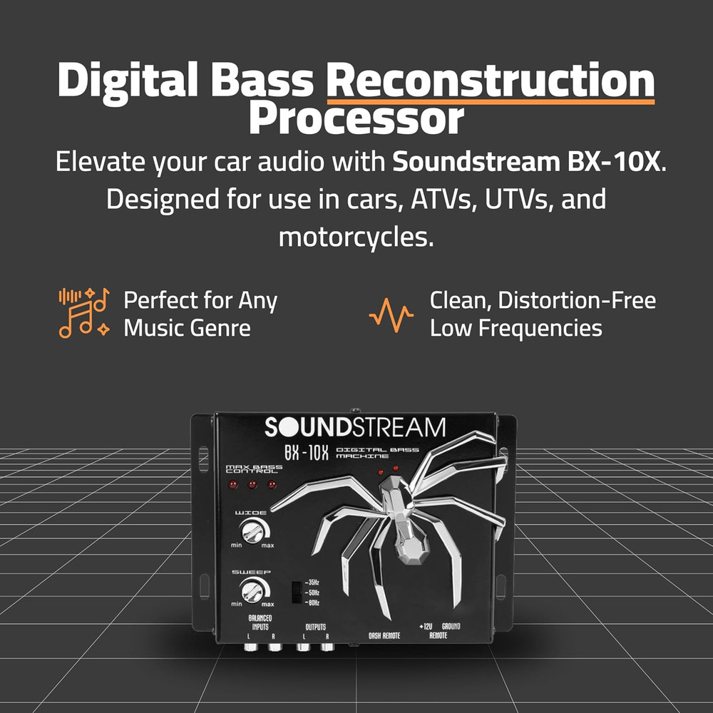 BX-10X Bass Restoration Processor with Parametric Bass Equalizer, Digital Bass P