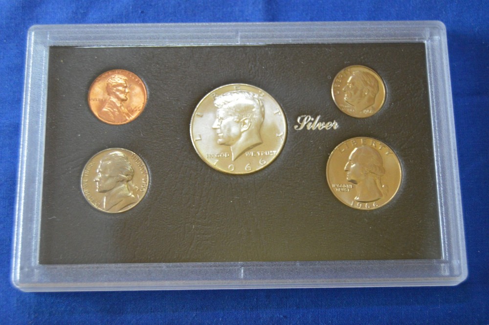 1966 Birth Year Set Includes 40% Silver Kennedy Half 66-4