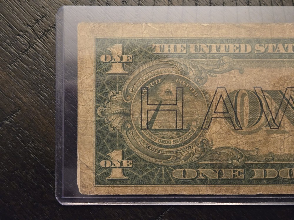 1935 A $1 Silver Certificate Note Hawaii Emergency Issue (S 52062004 C)