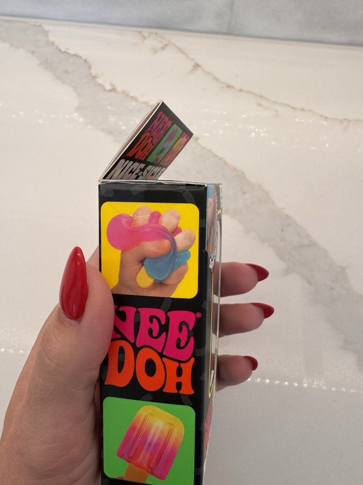 Schylling NeeDoh Nice-Sicle Super Solid Squish Squeeze Toy, Multicolor MPN