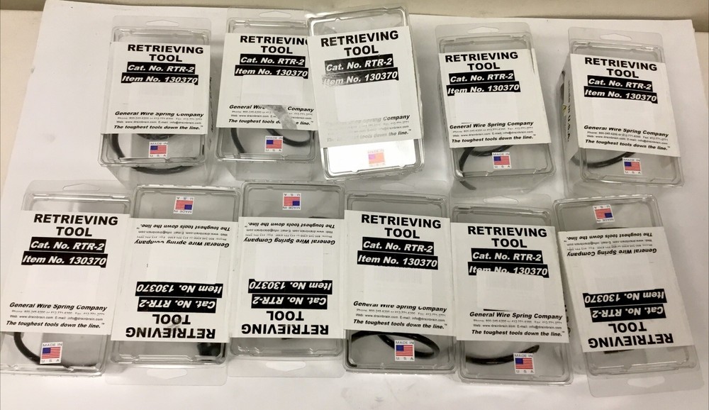 11 QTY, General Wire Large Corkscrew Retrieving ToolRTR-2