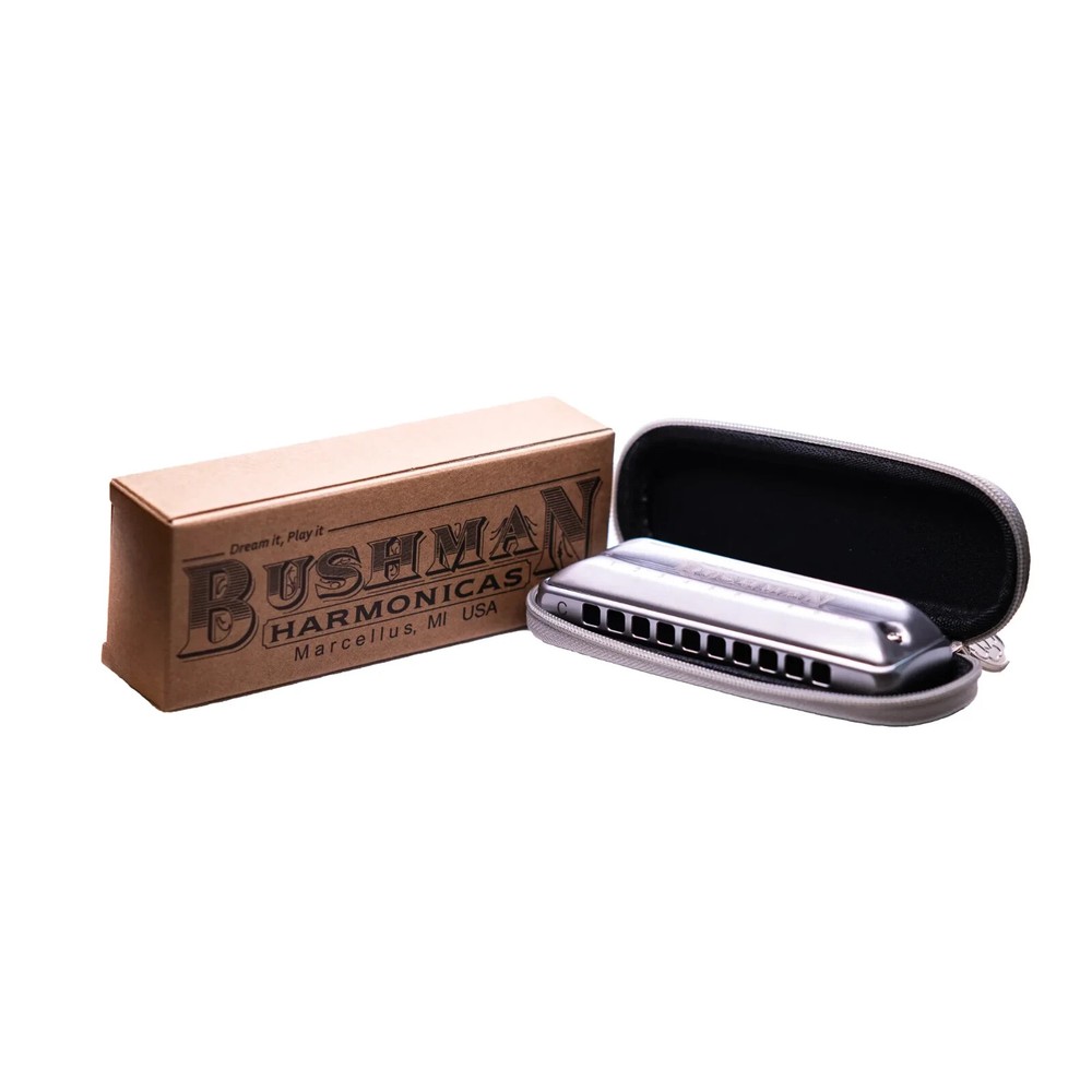 Bushman John Lee Steelie Harmonica ~Multiple Keys