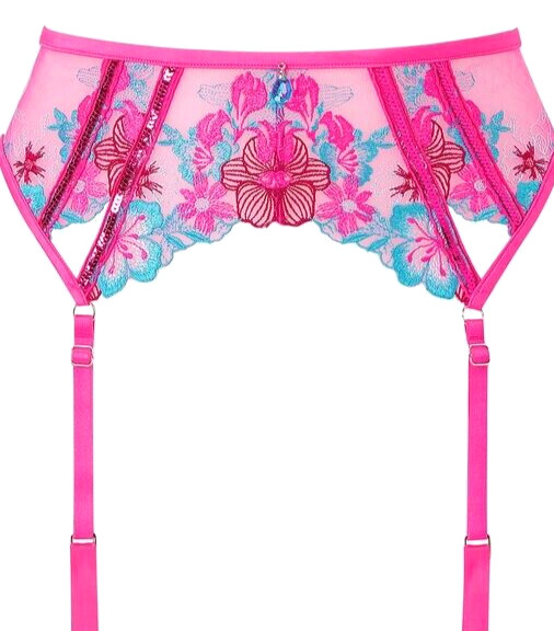 Ann Summers Size Small 8-10 Shimmering Suspender Belt New & Tags EU 34-36 Pink