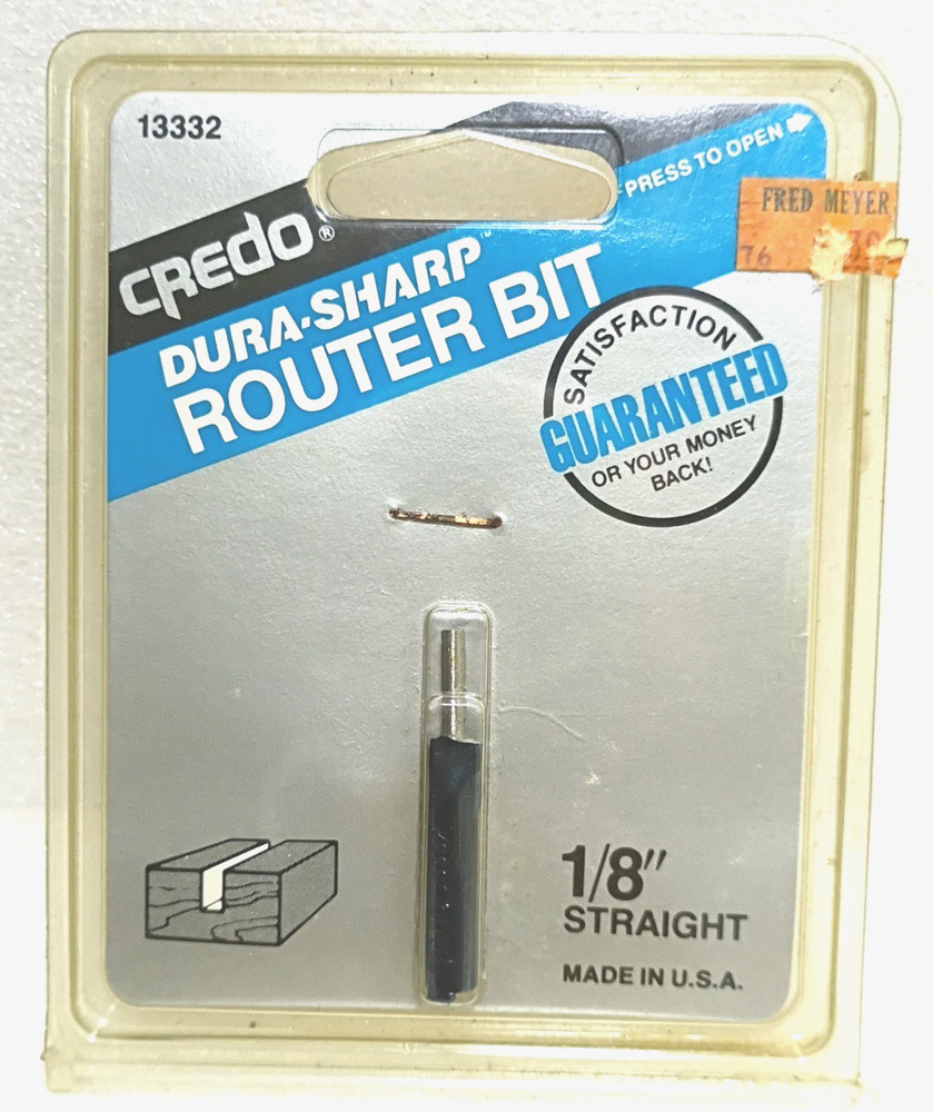 Credo 1/8" Straight Router Bit