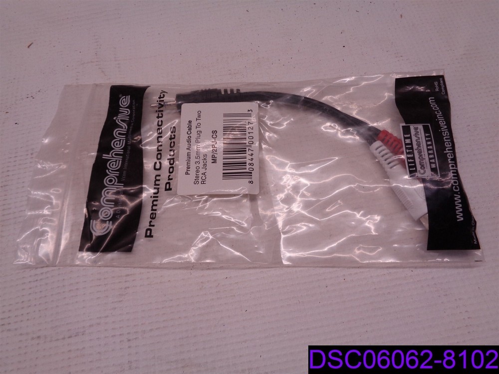 Qty = 8: Comprehensive MP/2PJ-CS Audio Cable Adapter 6"