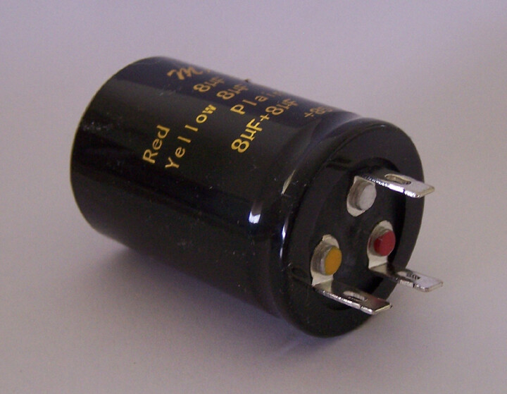 MA 8+8uf 500 Volt Dual Section Capacitor