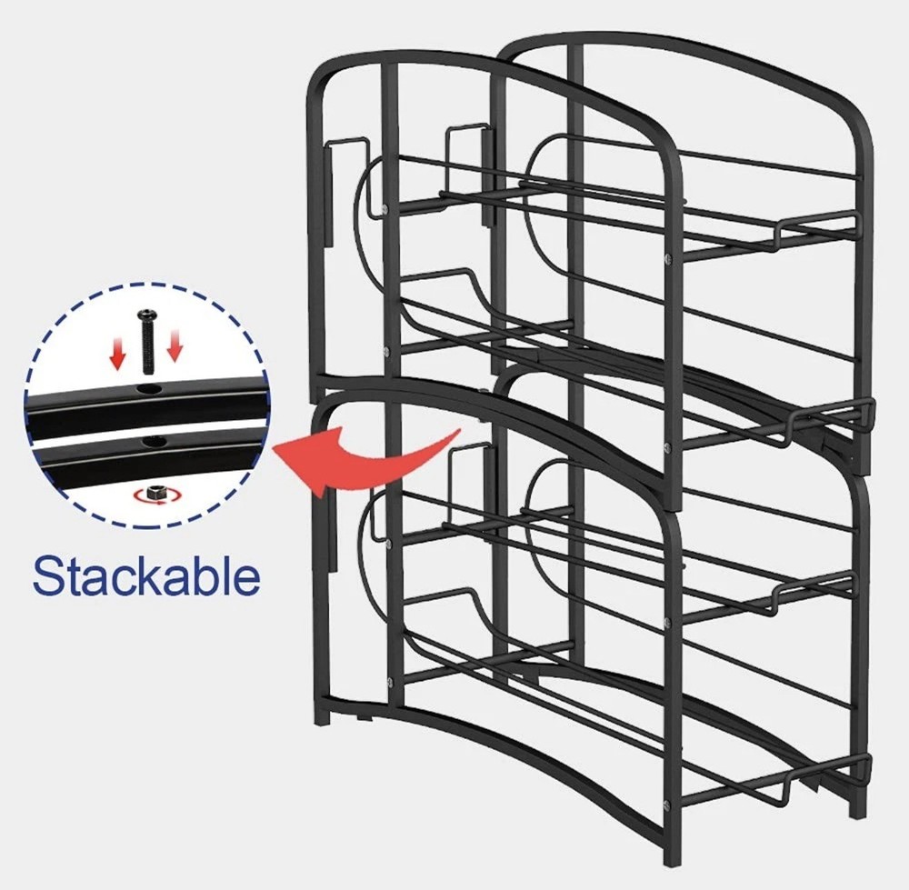 Stackable Beverage Can Dispenser Rack, Storage Organizer Holder for Canned