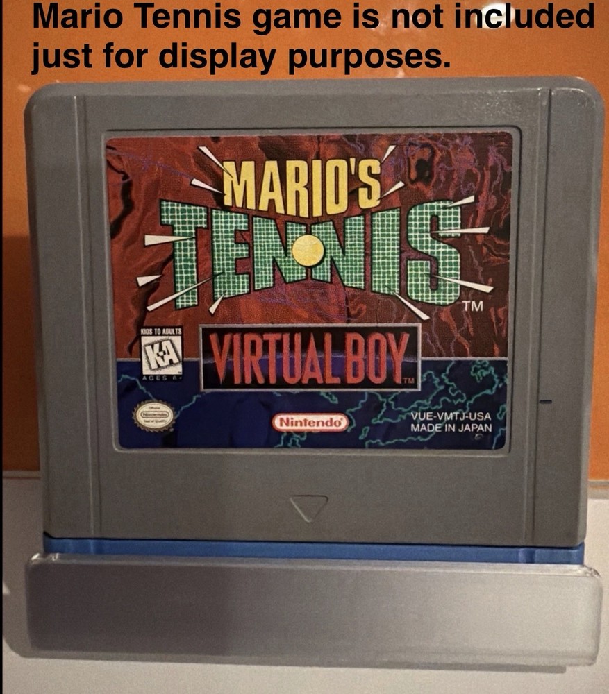 Virtual Boy Cartridge Display Stand, 3D Printed, Open Box