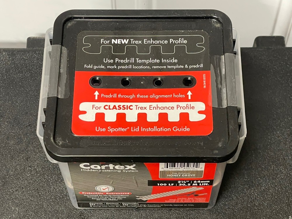 Fastenmaster Collated Cortex Hidden Plug Fasteners for Trex Decking – Honey Gro