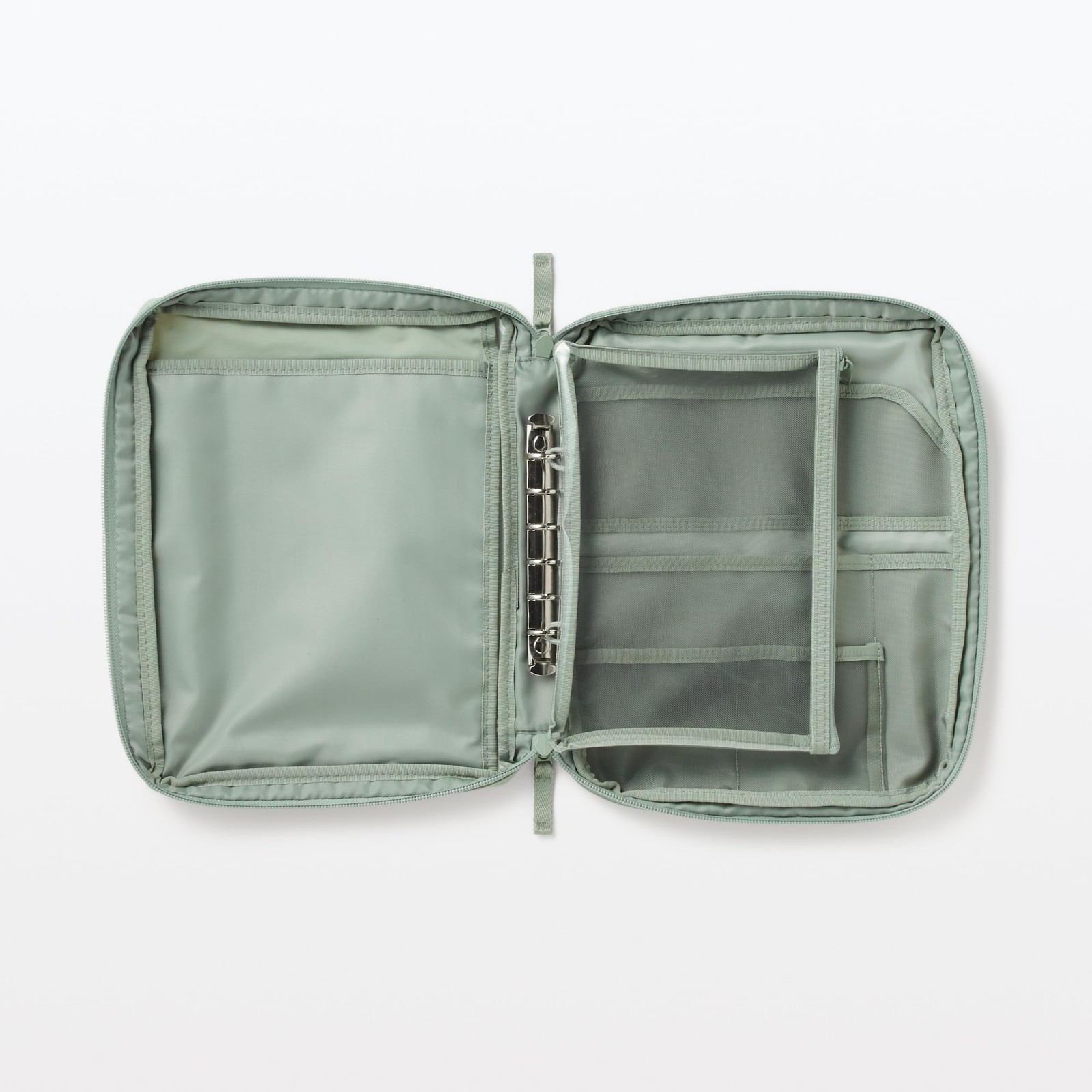 Duties Included NEW MUJI Pocket-selectable Collection Case A5 Wide Moss Green A