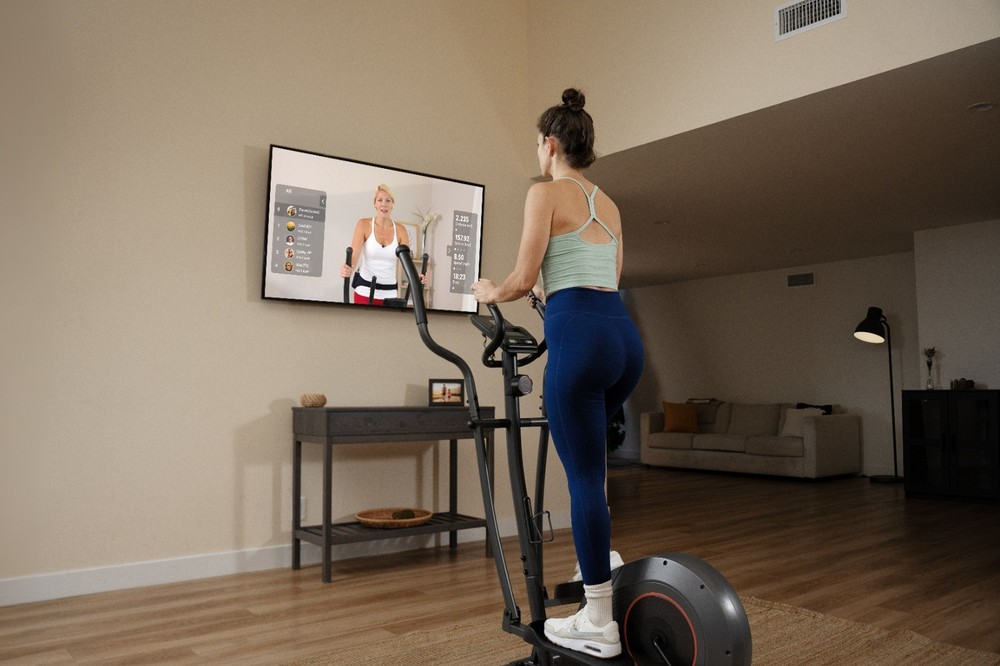 Smart Compact Elliptical Exercise Machine Bluetooth 16-Level Magnetic Resistance