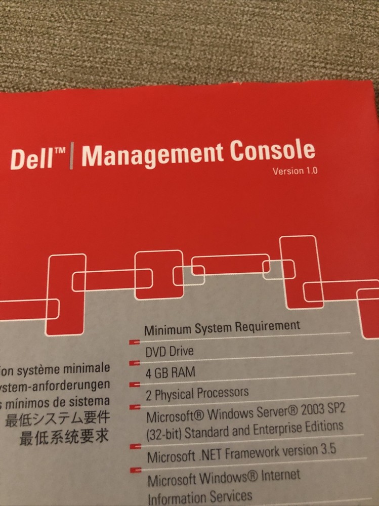 Dell Management Console Version 1.0