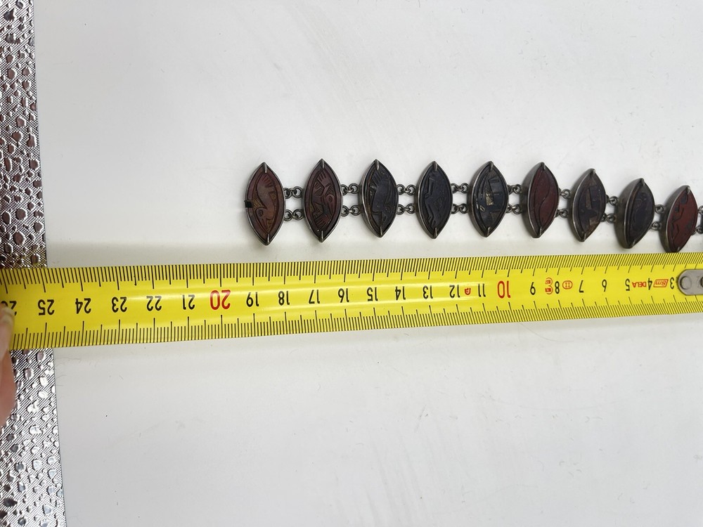 Ref 325 Ethnic Sterling Silver Set African Wood