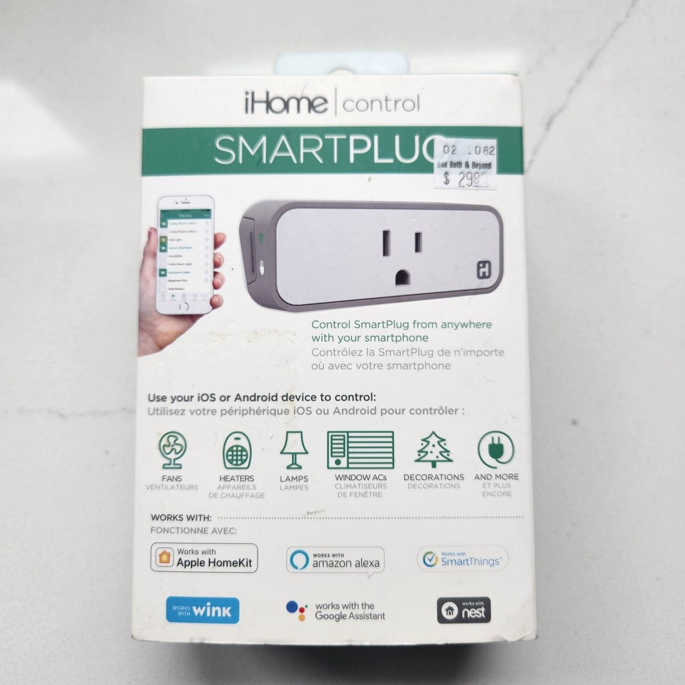 iHome Wi-Fi Control Smart Plug ISP6X Apple Homekit