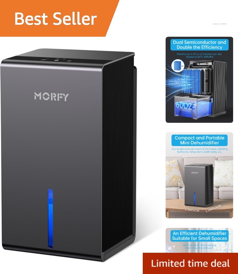 Small Space Dehumidifier with Automatic Defrost - Keep Your Home Moisture-Free